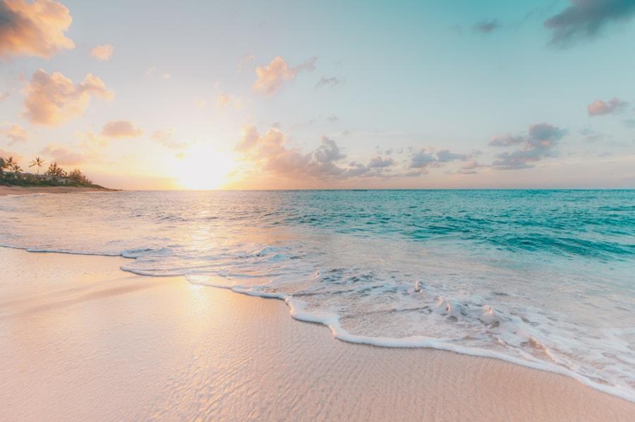 Pastel shoreline separated into editable scene-aware depth regions